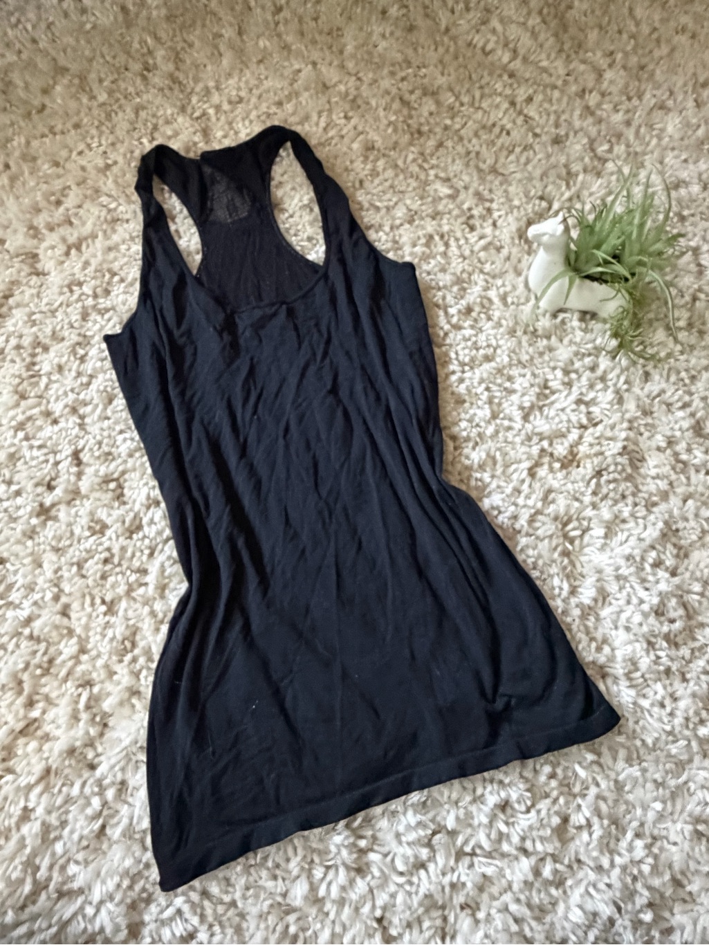 Black Guess Athletic Xs Racerback Tank Top - Classic Women's Layering Tee